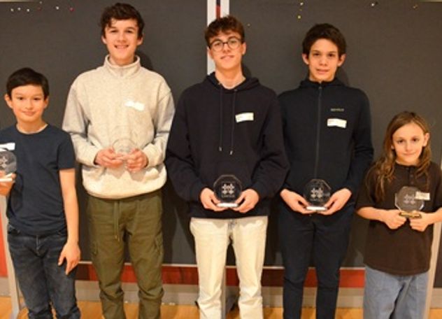 CSJER à Ittigen: le titre pour le FM Matthias Mattenberger (U20), le FM Colin Federer (U16), Jan Saminskij (U14), Marius Neuschild (U12) et Ilios Papageorgiou Martinella (U10)